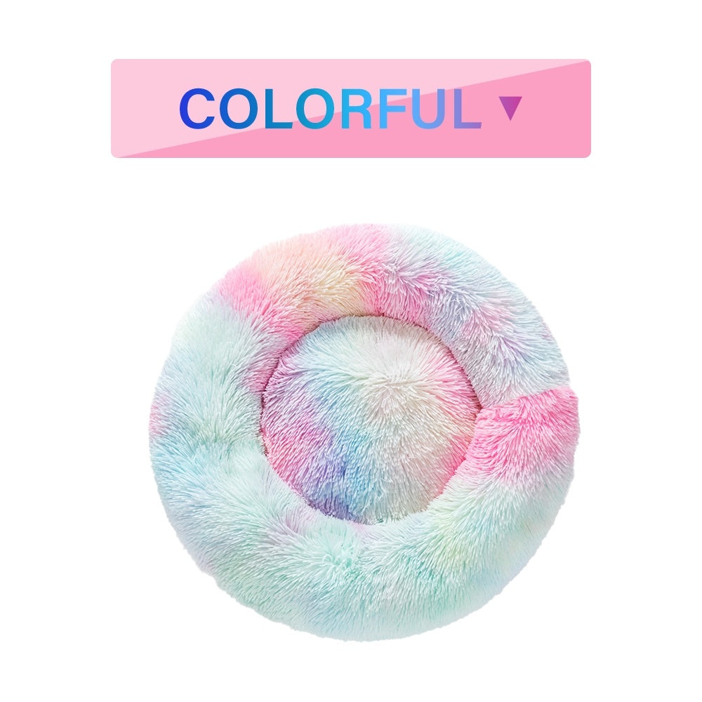 Fantastic Fluffy Donut Dog Bed Warm and Soft